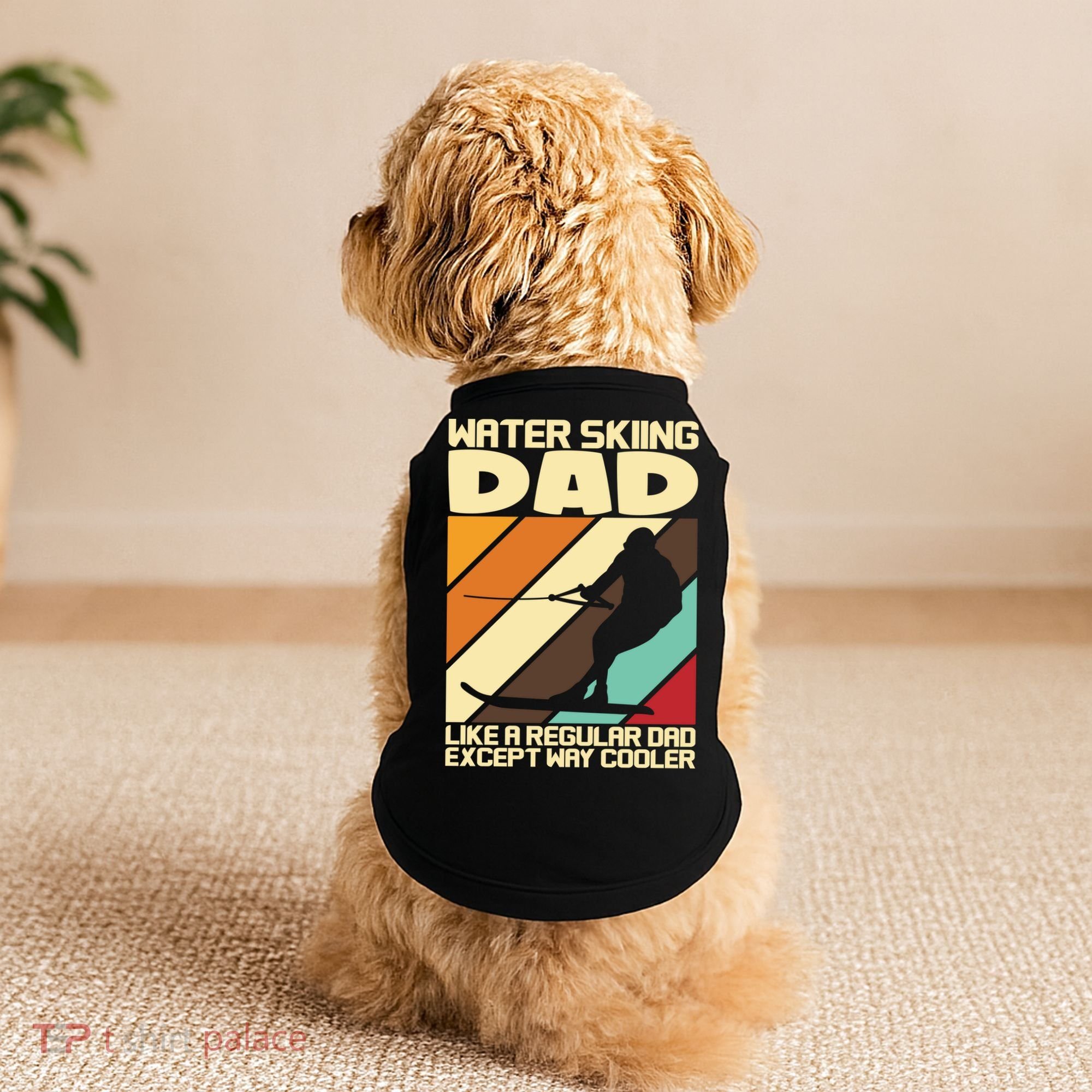 Water Ski Fans Water Skiing Dad Gift Doggie Tank