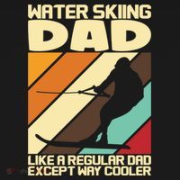 Water Ski Fans Water Skiing Dad Gift Backpack thumb 2