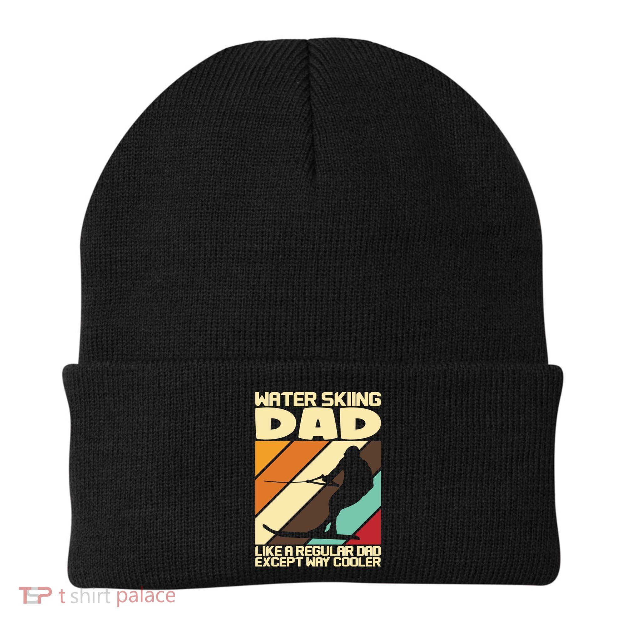 Water Ski Fans Water Skiing Dad Gift Beanie