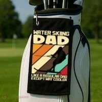 Water Ski Fans Water Skiing Dad Gift Golf Towel thumb 2