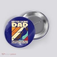 Water Ski Fans Water Skiing Dad Gift Button thumb 0
