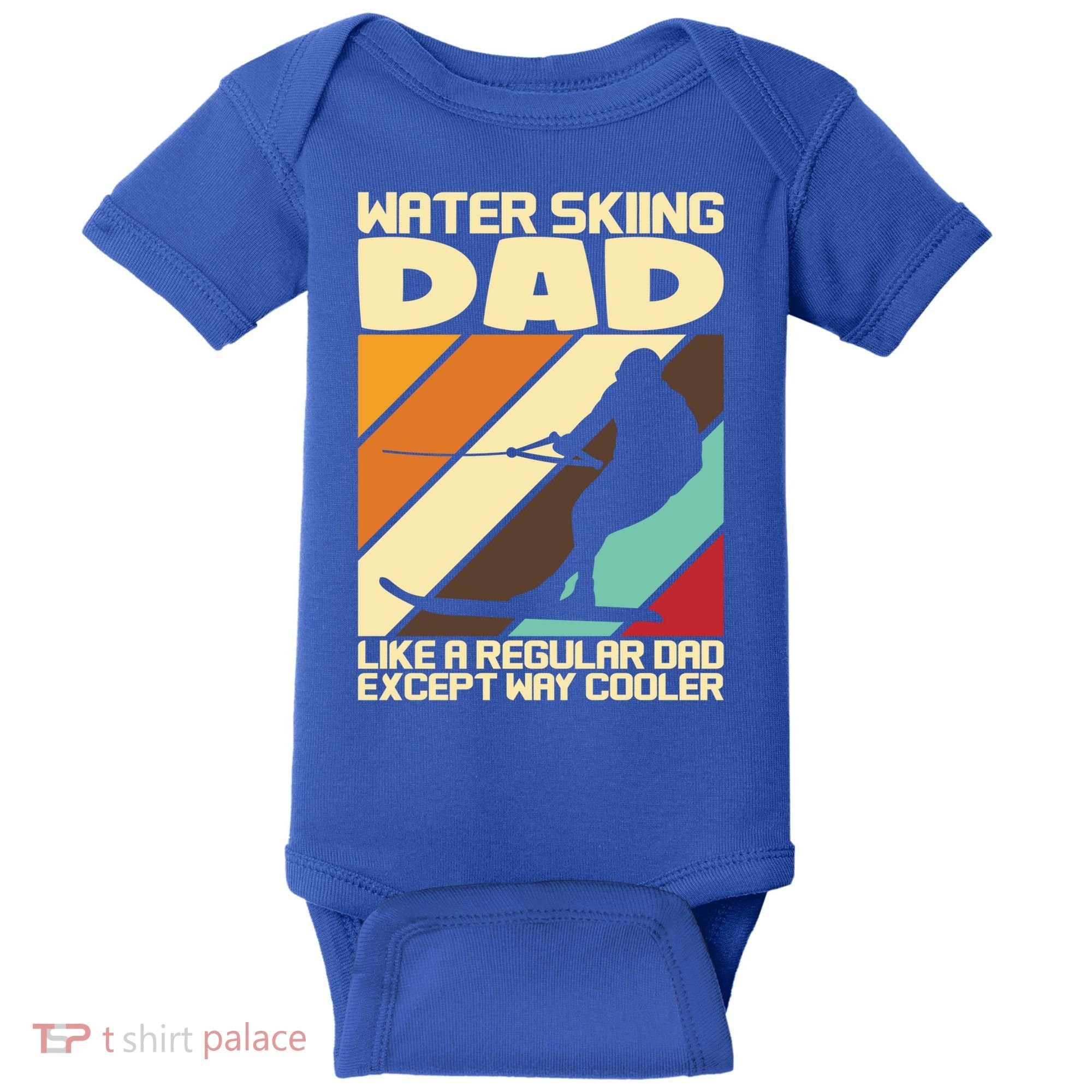 Water Ski Fans Water Skiing Dad Gift Baby Bodysuit