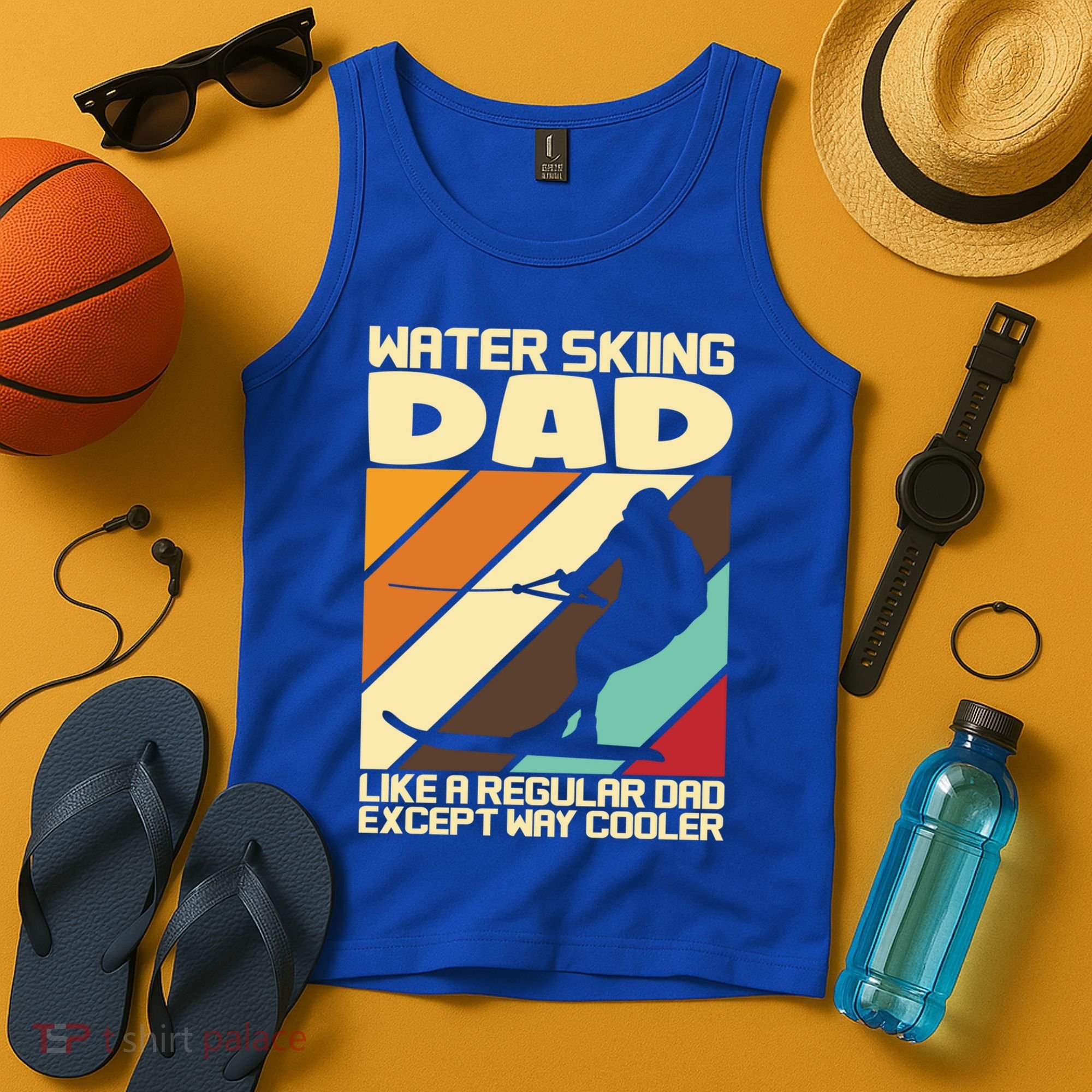 Water Ski Fans Water Skiing Dad Gift Tank Top