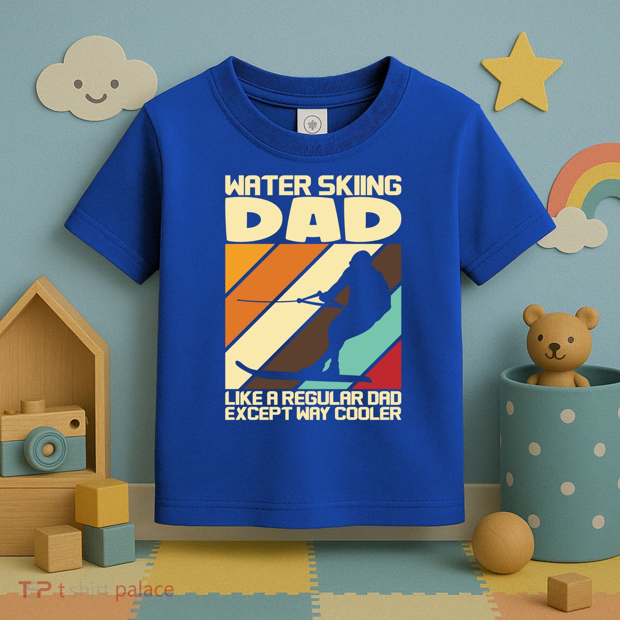 Water Ski Fans Water Skiing Dad Gift Toddler T-Shirt