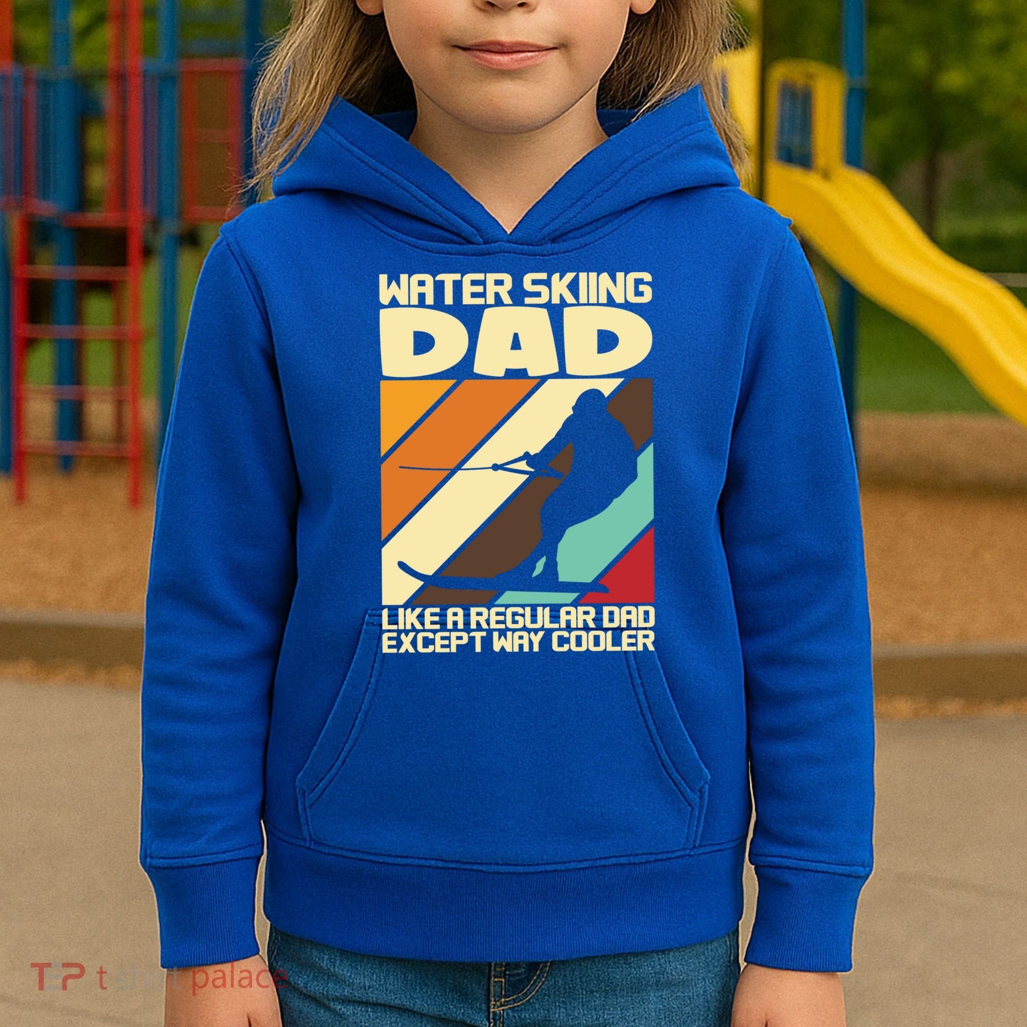 Water Ski Fans Water Skiing Dad Gift Kids Hoodie