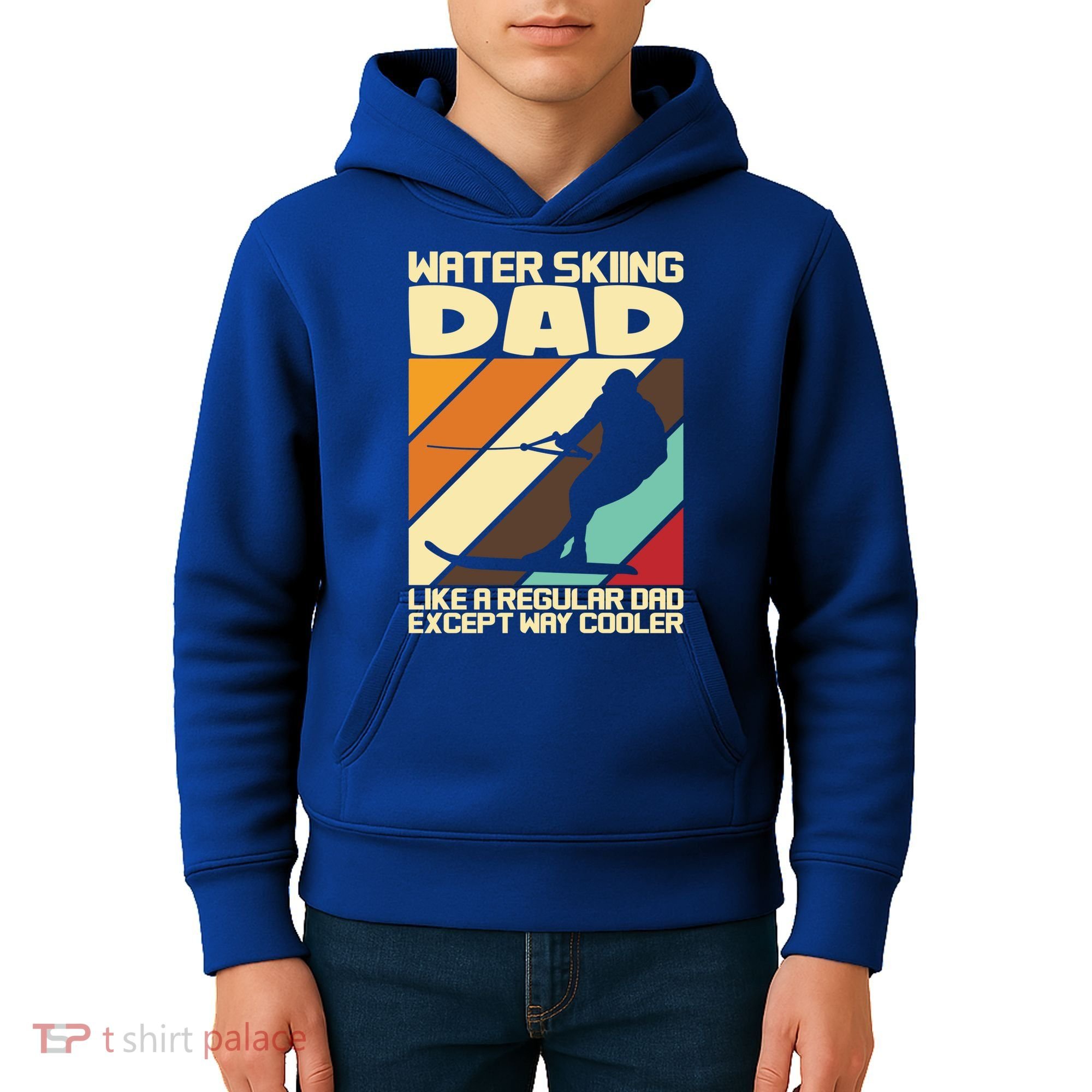Water Ski Fans Water Skiing Dad Gift Kids Hoodie