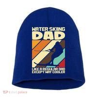 Water Ski Fans Water Skiing Dad Gift Short Acrylic Beanie thumb 0