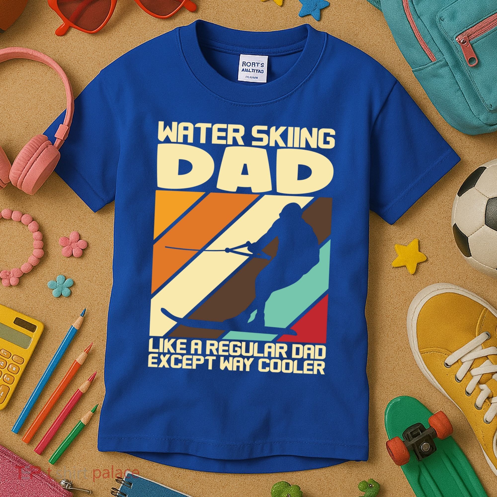 Water Ski Fans Water Skiing Dad Gift Kids T-Shirt