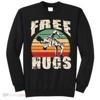 Wrestling Shirts  Funny Free Hugs Wrestling  Coach Sweatshirt thumb 0