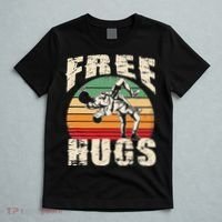 Wrestling Shirts  Funny Free Hugs Wrestling  Coach T-Shirt thumb 5