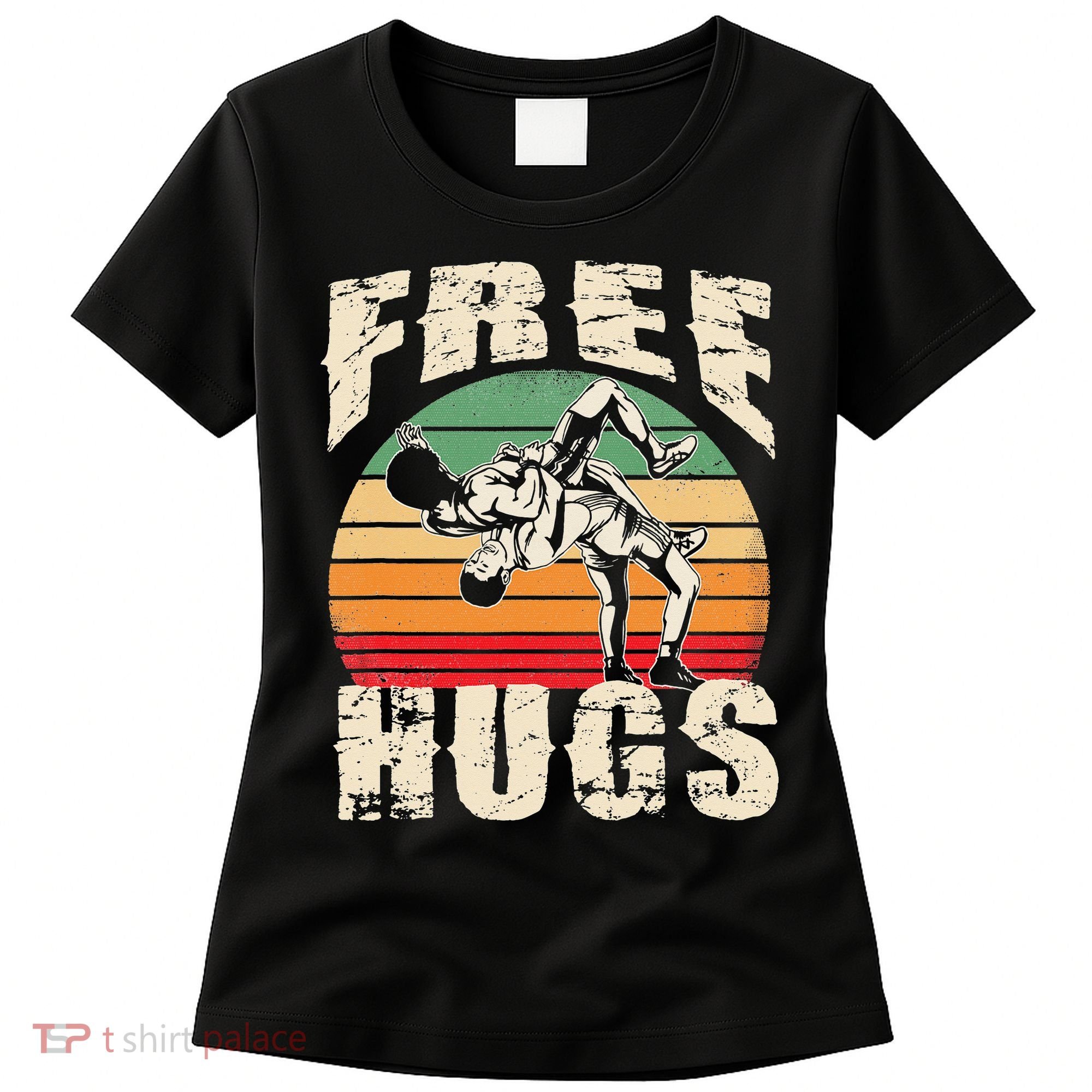 Wrestling Shirts  Funny Free Hugs Wrestling  Coach Women's T-Shirt
