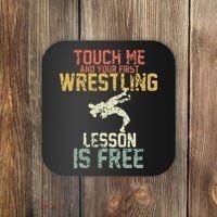Wrestling Shirts  Funny Free Hugs Wrestling  Coach Coaster thumb 0