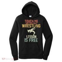 Wrestling Shirts  Funny Free Hugs Wrestling  Coach Women's Hoodie thumb 0