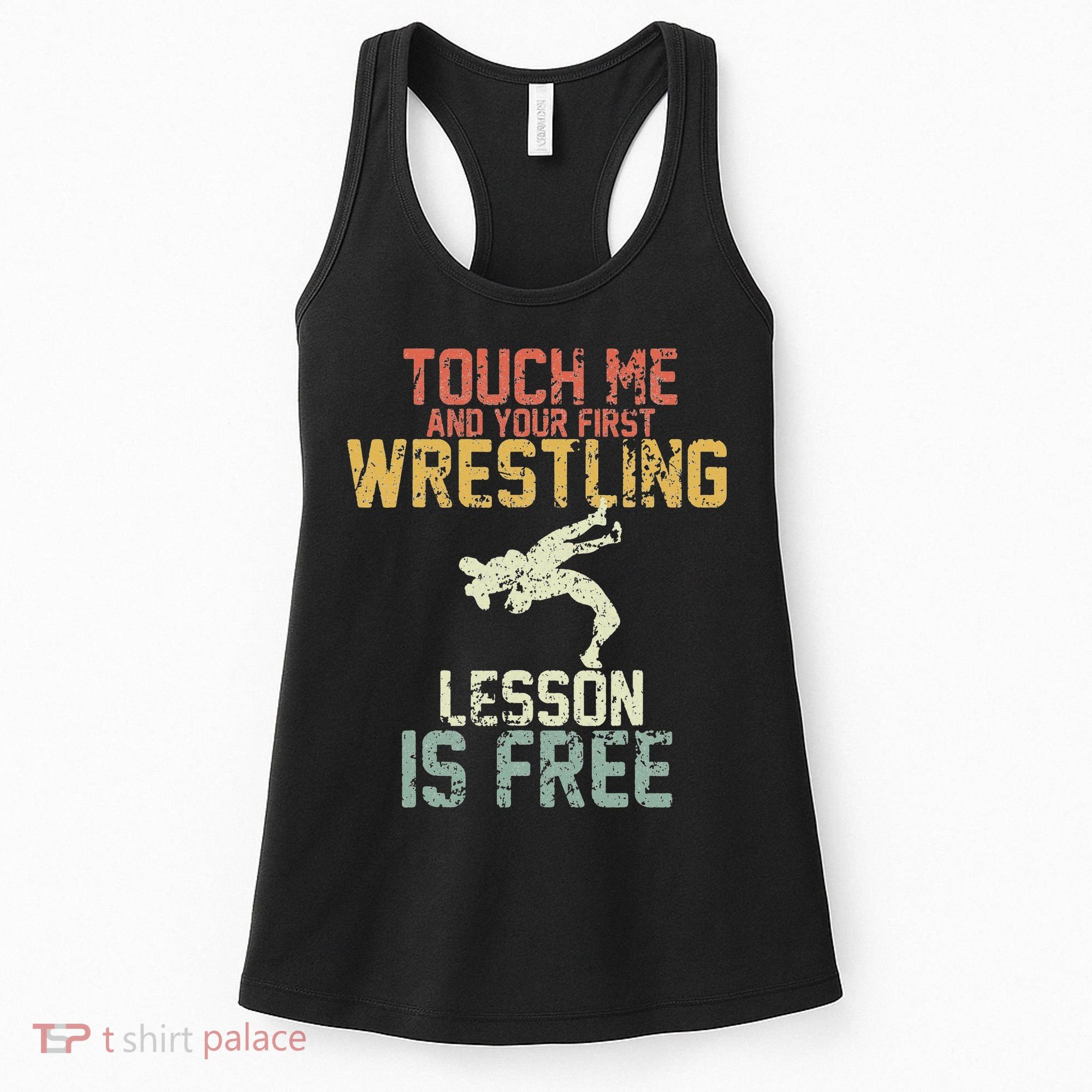 Wrestling Shirts  Funny Free Hugs Wrestling  Coach Women's Tank Top