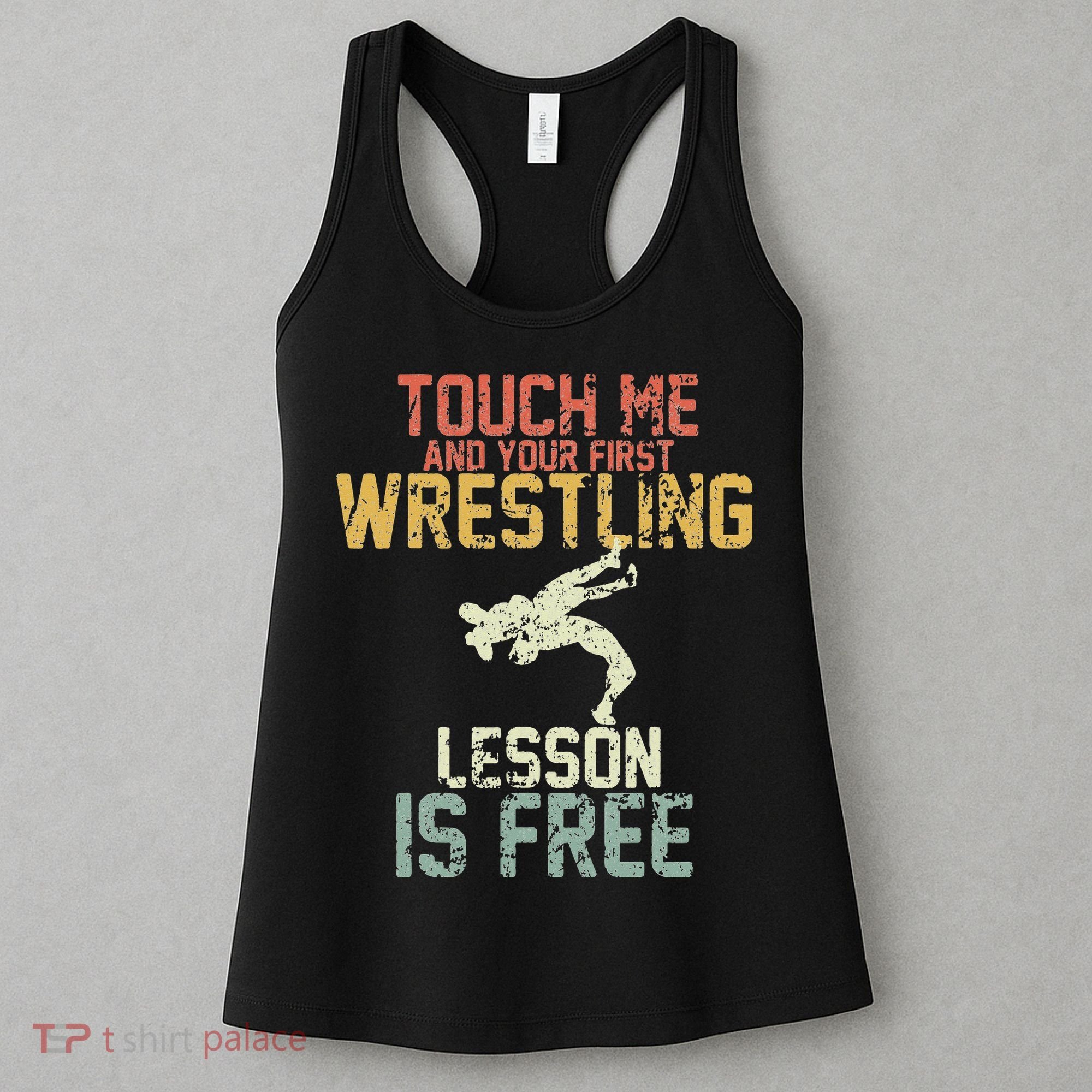 Wrestling Shirts  Funny Free Hugs Wrestling  Coach Women's Tank Top