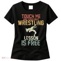 Wrestling Shirts  Funny Free Hugs Wrestling  Coach Women's T-Shirt thumb 0