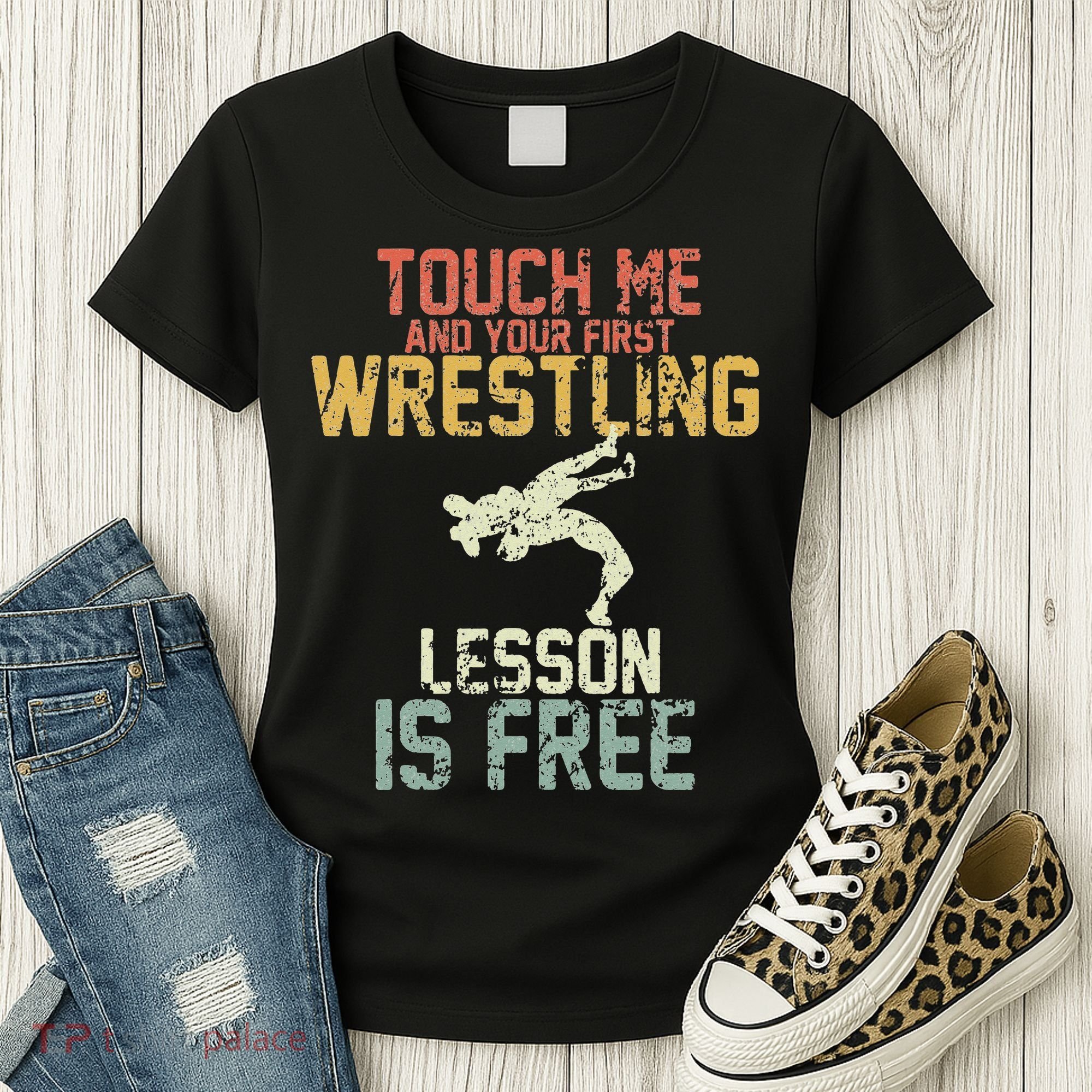 Wrestling Shirts  Funny Free Hugs Wrestling  Coach Women's T-Shirt