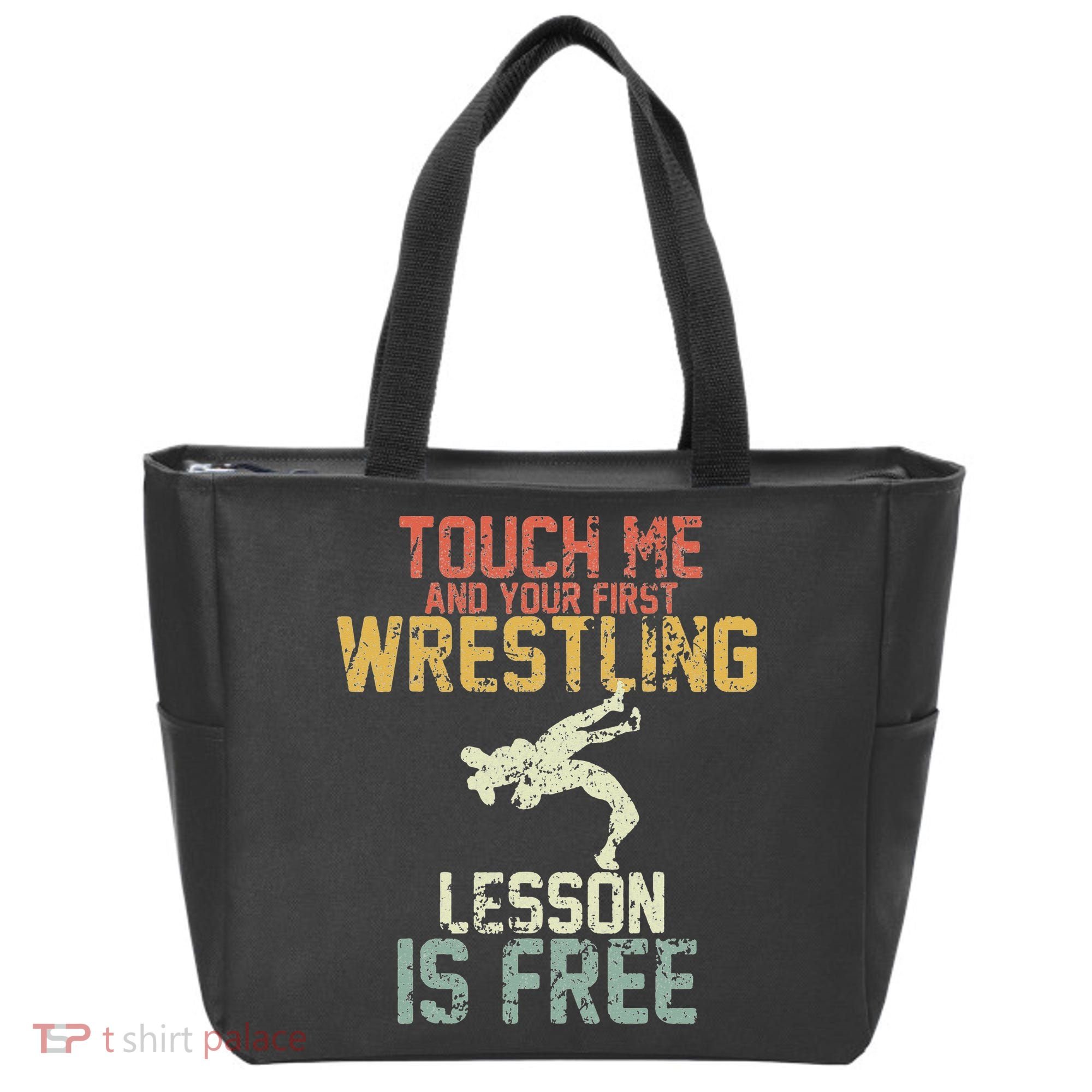 Wrestling Shirts  Funny Free Hugs Wrestling  Coach Tote Bag