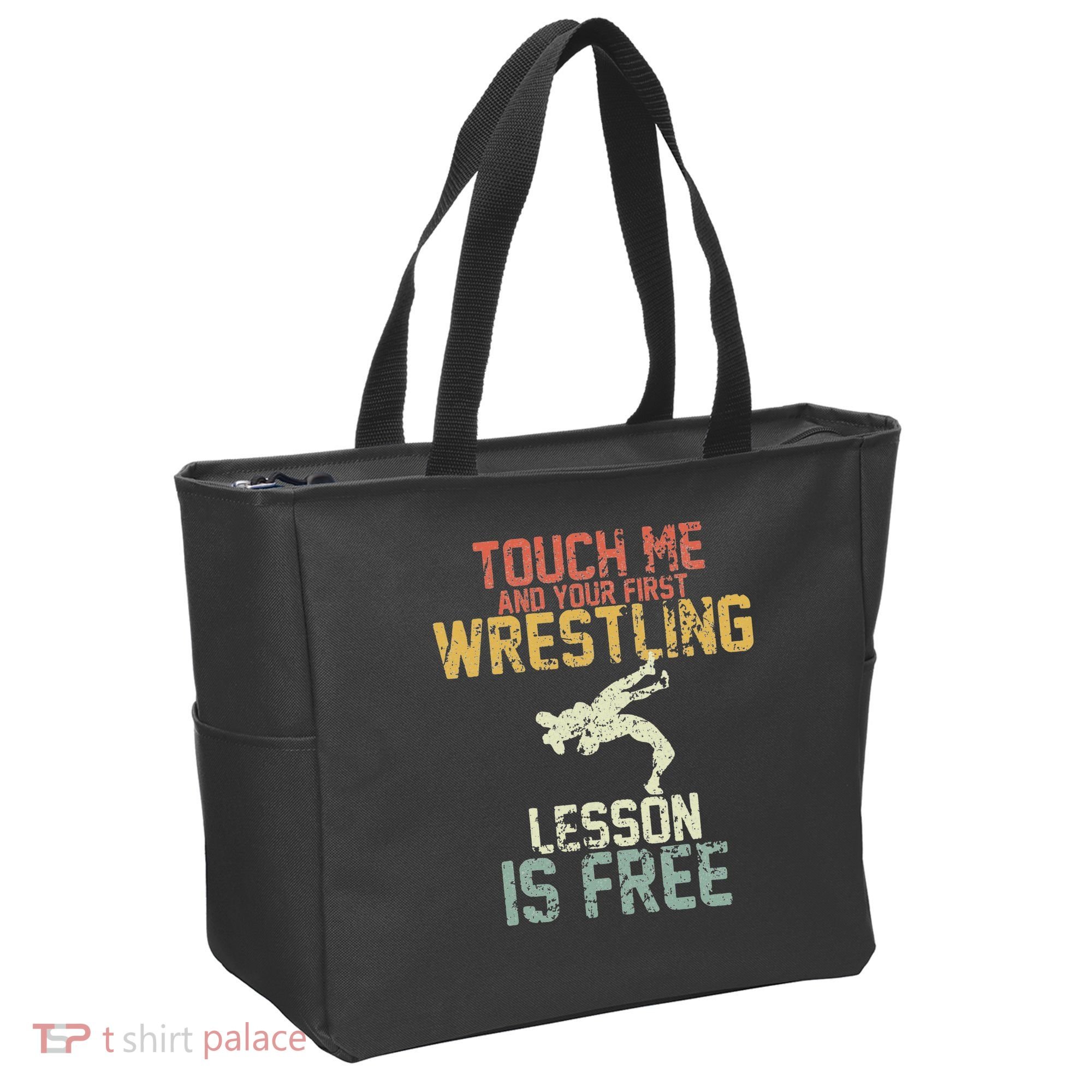 Wrestling Shirts  Funny Free Hugs Wrestling  Coach Tote Bag