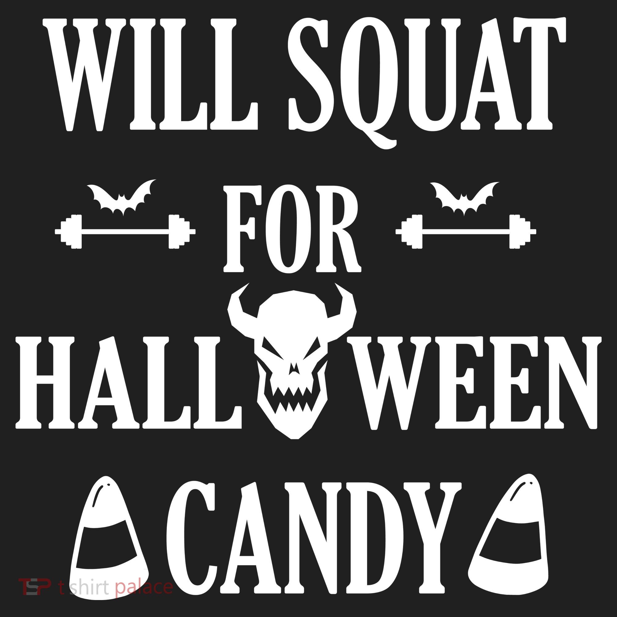 Will Squat For Halloween Candy Halloween Quote Golf Towel