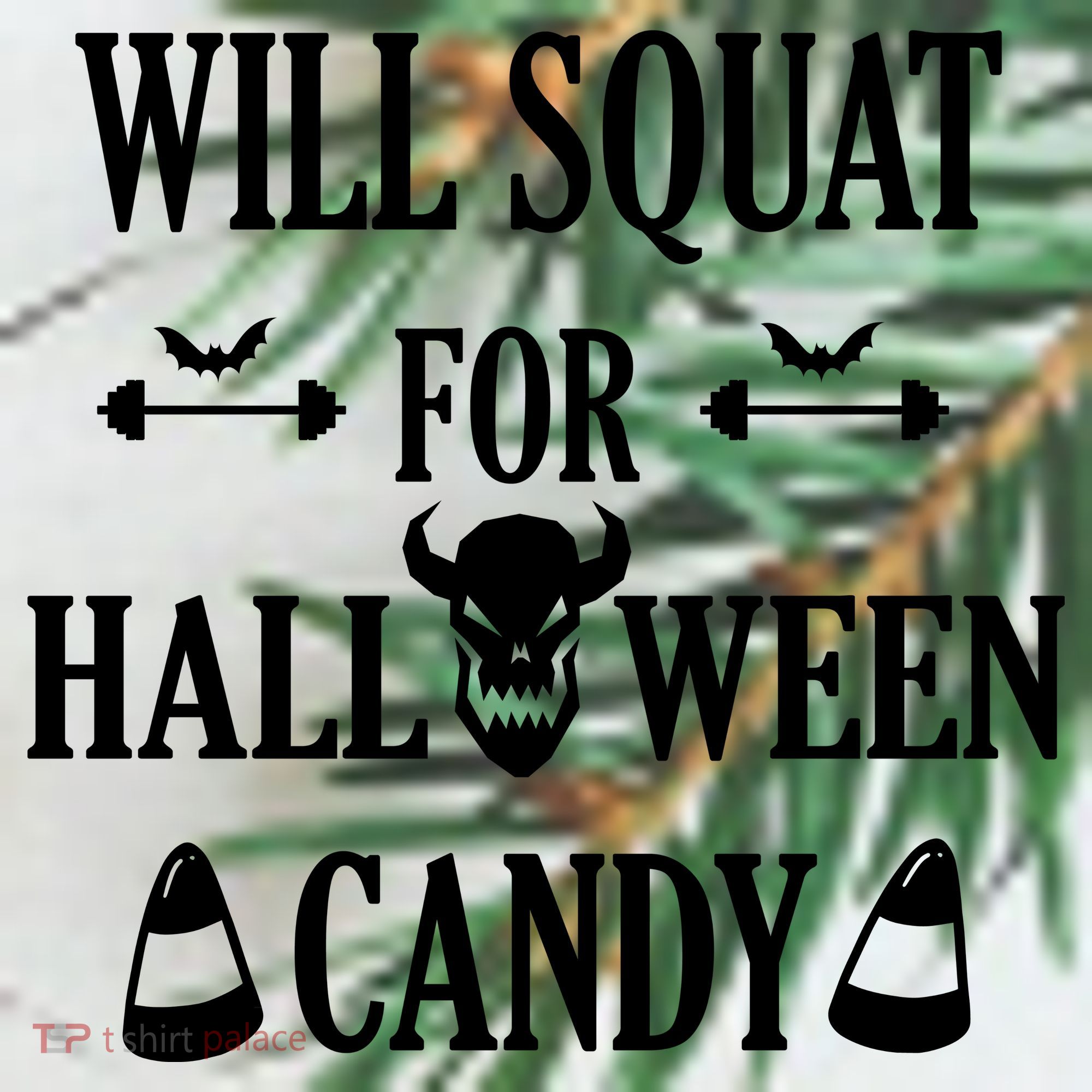 Will Squat For Halloween Candy Halloween Quote Ornament