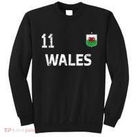 Wales Soccer Fans Jersey Welsh Flag Football Lovers Sweatshirt thumb 0