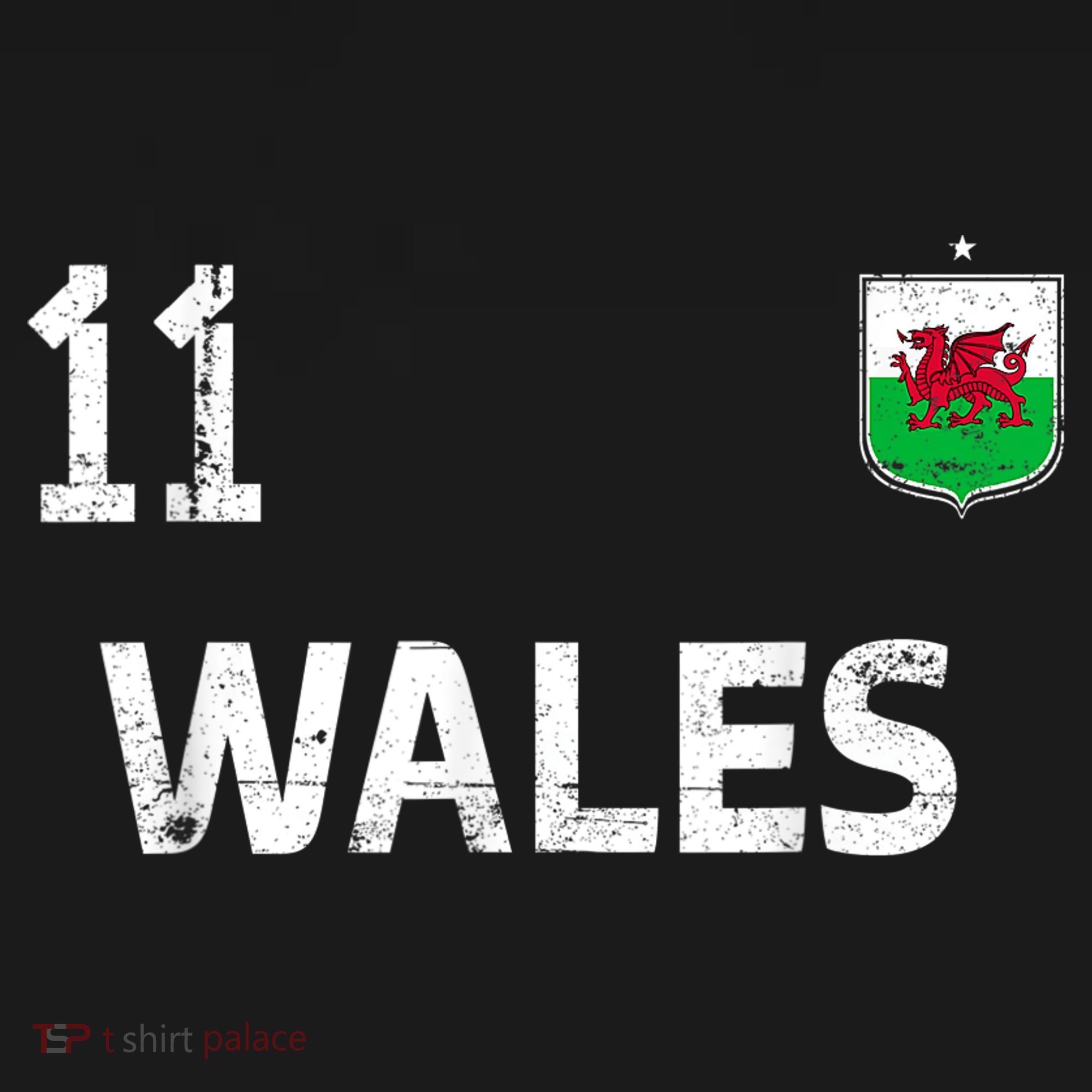Wales Soccer Fans Jersey Welsh Flag Football Lovers T-Shirt