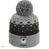 Will Swim For Donuts The Baniff Cuffed Pom Beanie thumb 0