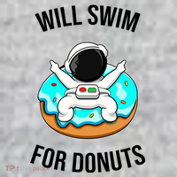 Will Swim For Donuts The Baniff Cuffed Pom Beanie thumb 2