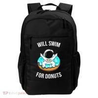 Will Swim For Donuts Backpack thumb 0