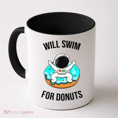Will Swim For Donuts Coffee Mug