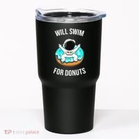 Will Swim For Donuts Tumbler thumb 0