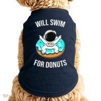 Will Swim For Donuts Doggie Tank thumb 0
