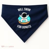 Will Swim For Donuts USA-Made Doggie Bandana thumb 0