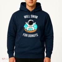 Will Swim For Donuts Hoodie thumb 2