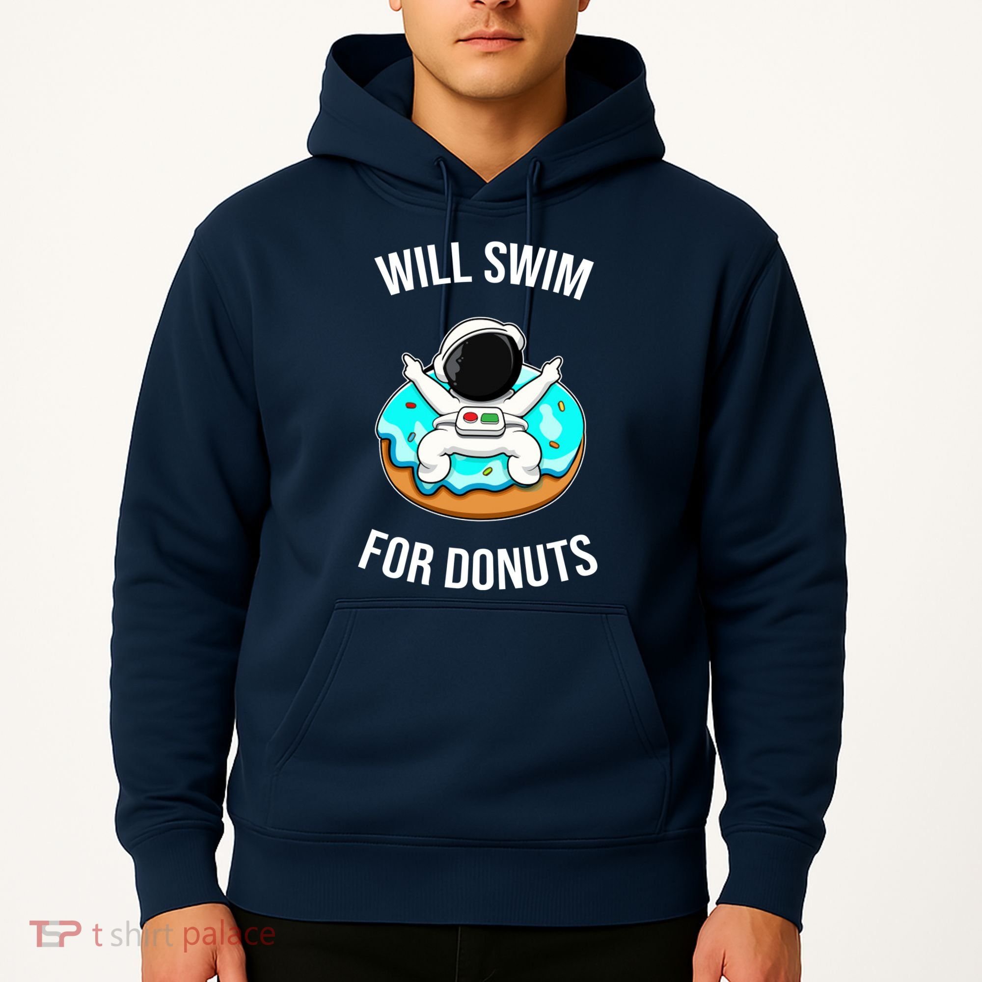 Will Swim For Donuts Hoodie