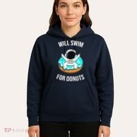 Will Swim For Donuts Hoodie thumb 5