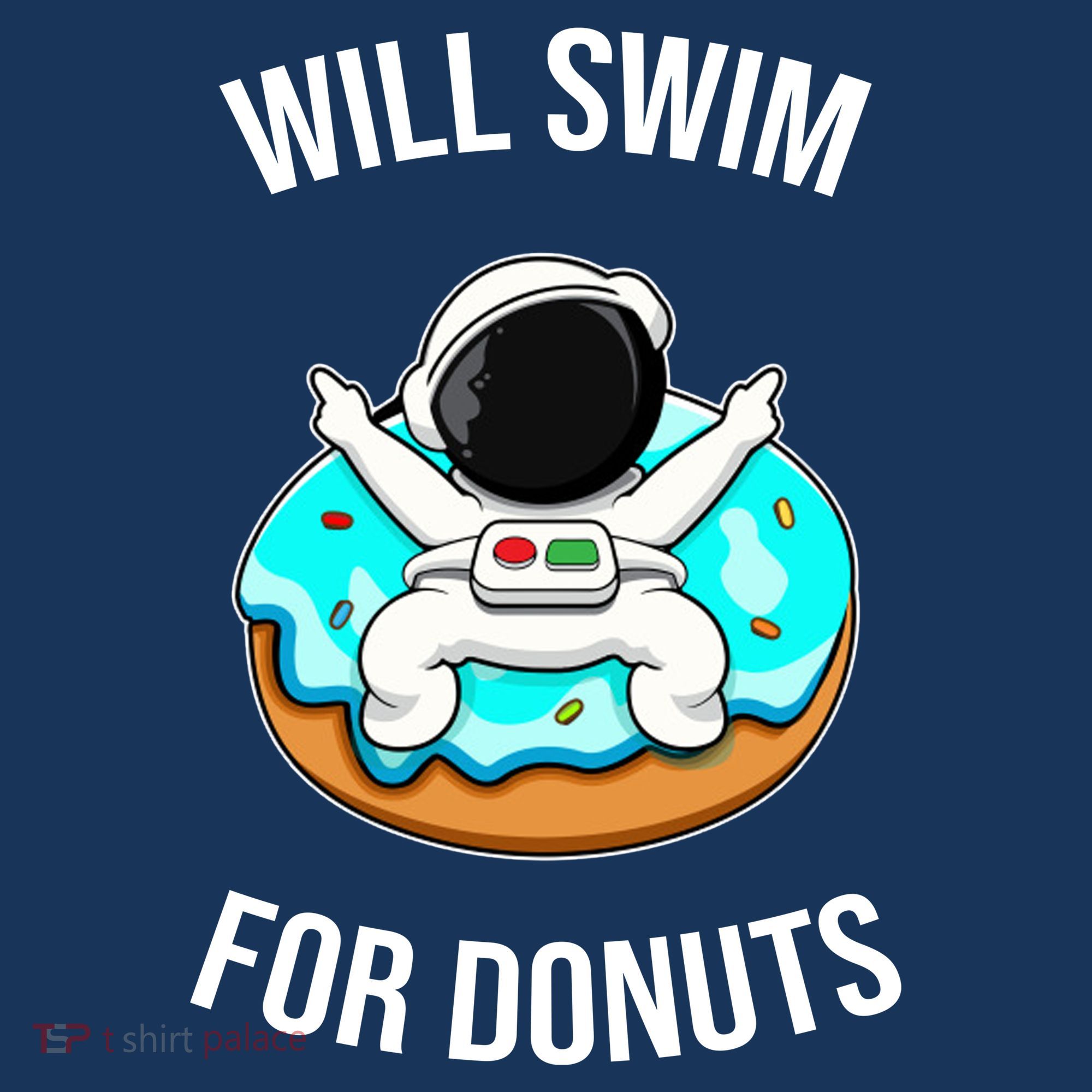 Will Swim For Donuts Hoodie