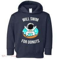 Will Swim For Donuts Toddler Hoodie thumb 0