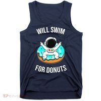 Will Swim For Donuts Tank Top thumb 0