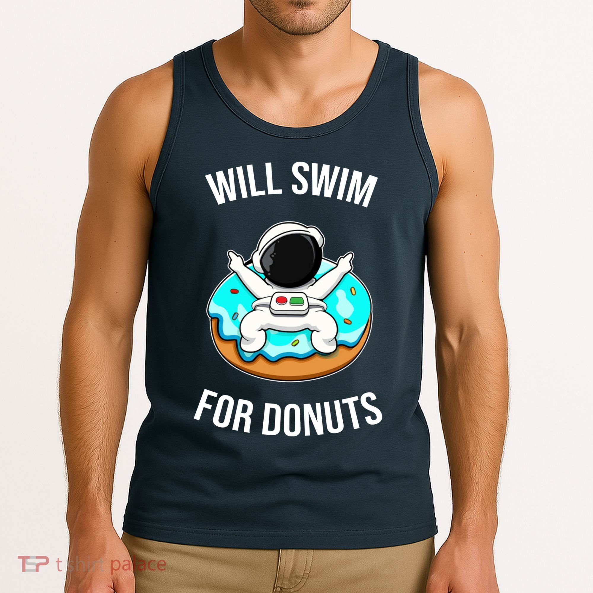 Will Swim For Donuts Tank Top