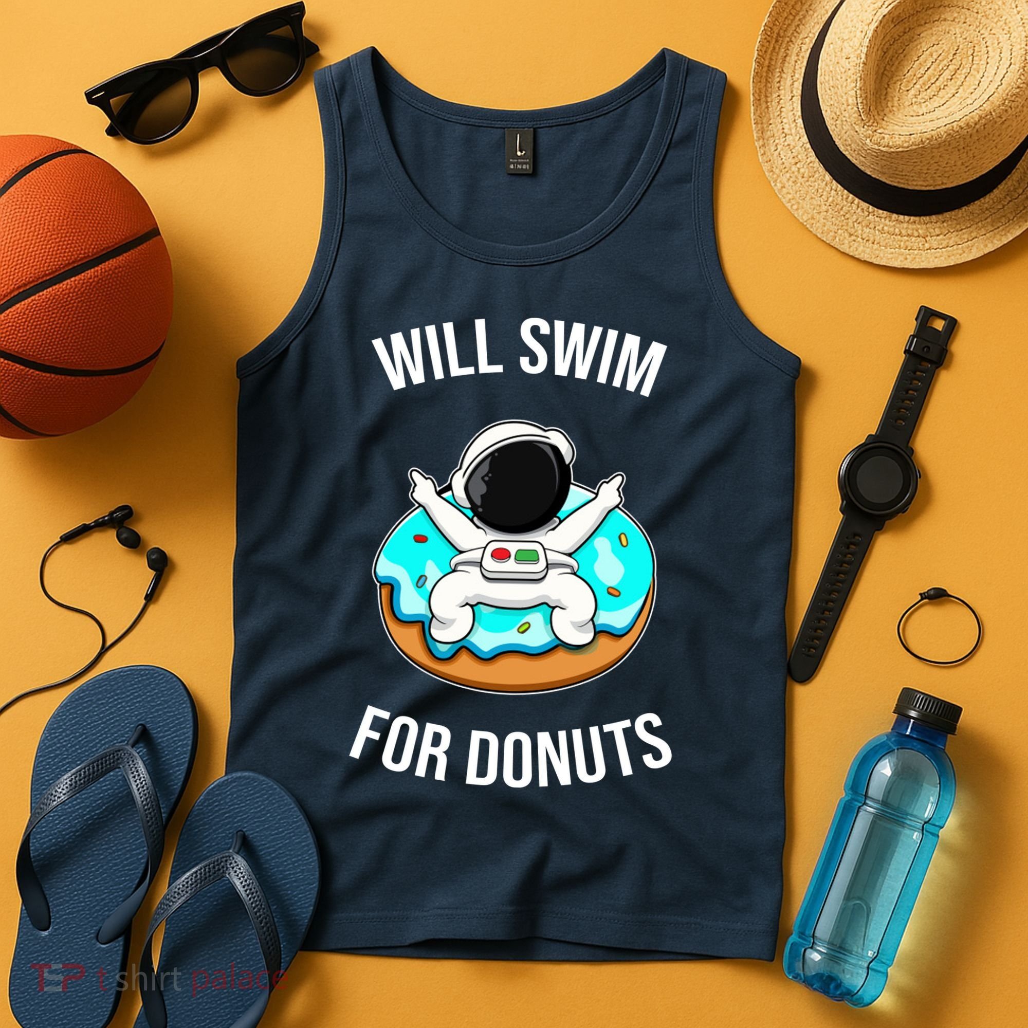 Will Swim For Donuts Tank Top