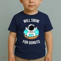 Will Swim For Donuts Toddler T-Shirt thumb 2