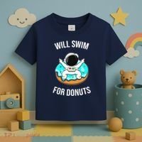 Will Swim For Donuts Toddler T-Shirt thumb 3