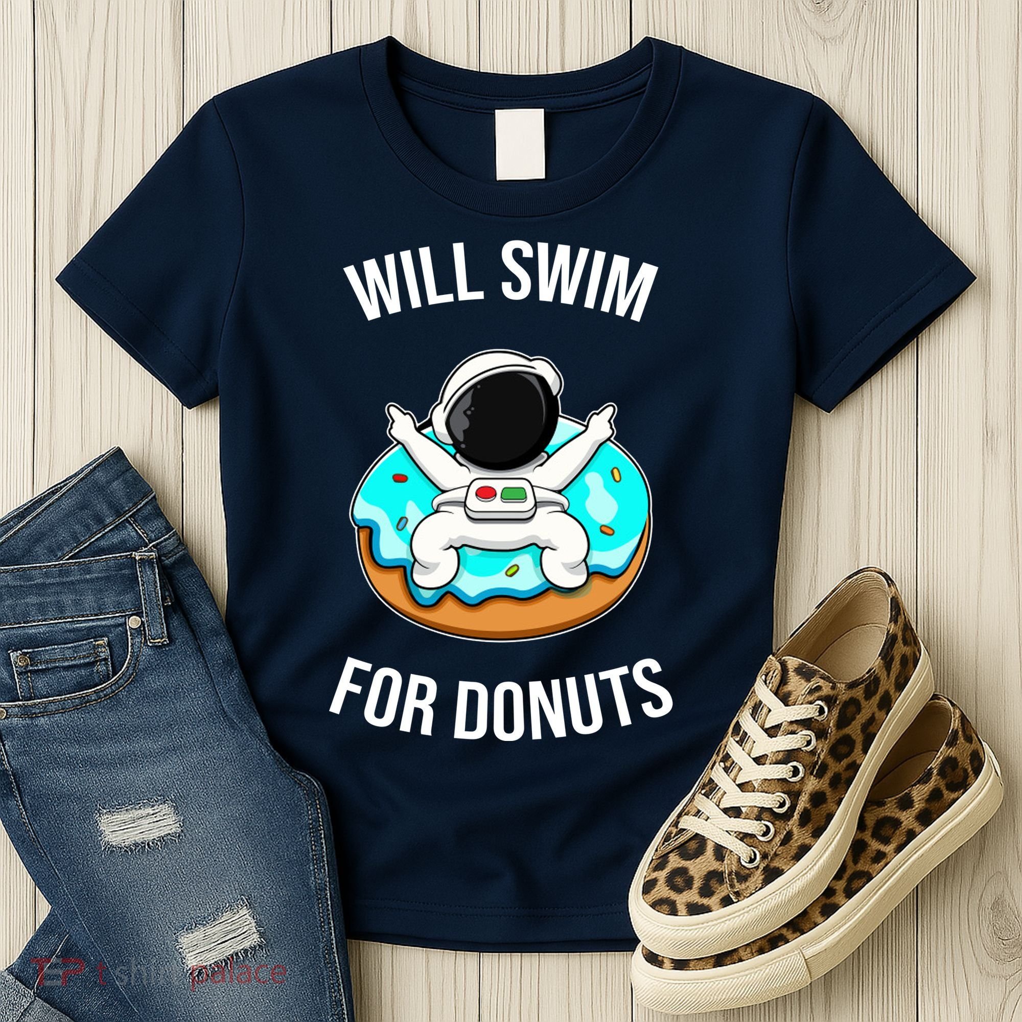 Will Swim For Donuts Women's T-Shirt