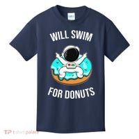 Will Swim For Donuts Kids T-Shirt thumb 0
