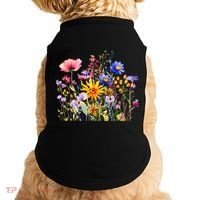Wildflower Summer Flowers Blooming Floral Graphic Doggie Tank thumb 0