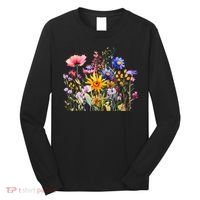 Wildflower Summer Flowers Blooming Floral Graphic Long Sleeve Shirt thumb 0