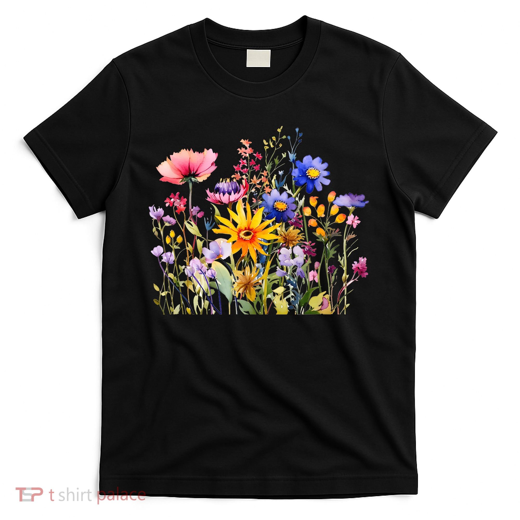 Wildflower Summer Flowers Blooming Floral Graphic T-Shirt