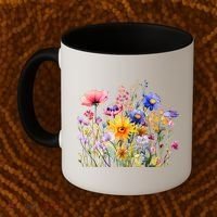 Wildflower Summer Flowers Blooming Floral Graphic Coffee Mug thumb 2